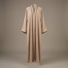 Beige kimono abaya